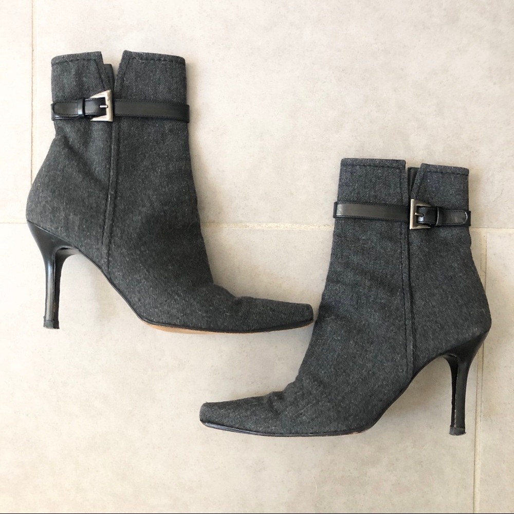 Stuart Weitzman Flannel Pointy Toe Ankle Boots